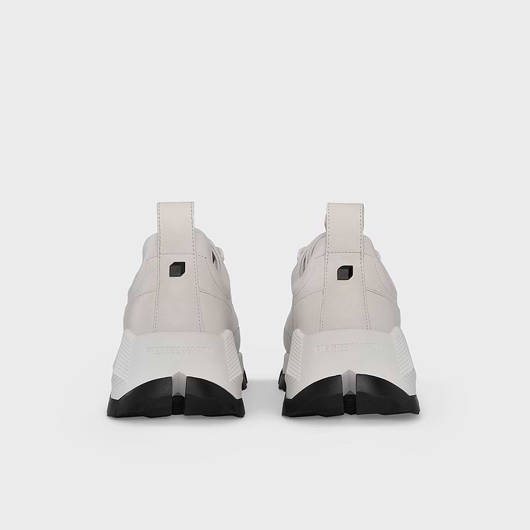 Pierre Hardy BASKETS STREET LIFE Cuir De Veau Blanc