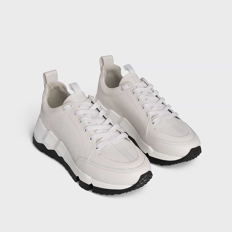 Pierre Hardy BASKETS STREET LIFE Cuir De Veau Blanc