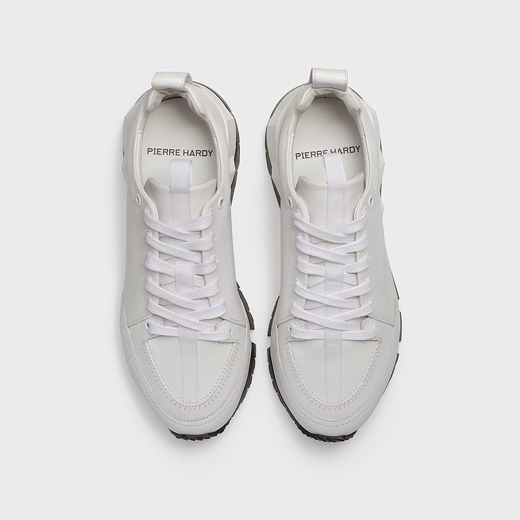 Pierre Hardy BASKETS STREET LIFE Cuir De Veau Blanc