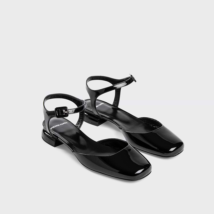 Pierre Hardy BIBA MARY-JANE Cuir De Veau Verni Noir