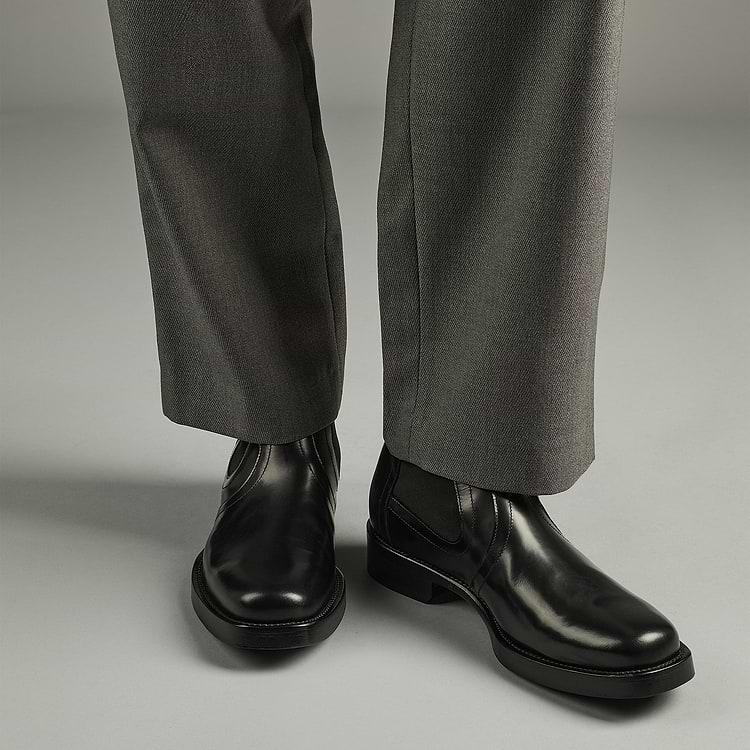 Pierre Hardy BOTTINES HEROES Cuir De Veau Verni Noir