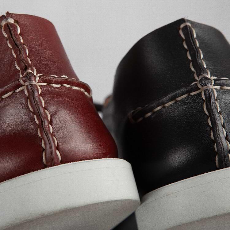 Pierre Hardy CHAUSSURE BATEAU MONTAUK Cuir De Veau Bordeaux