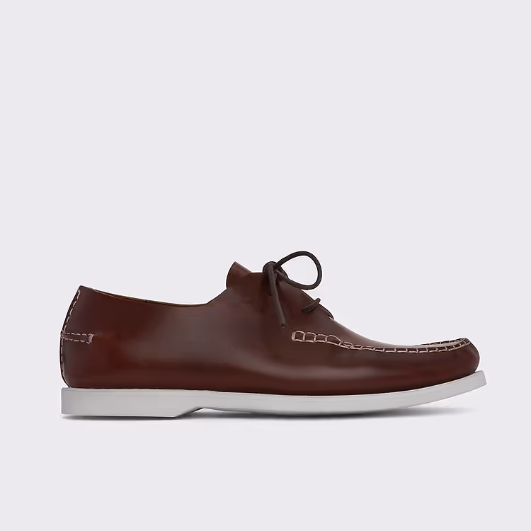 pierre hardy CHAUSSURE BATEAU MONTAUK Cuir de veau bordeaux