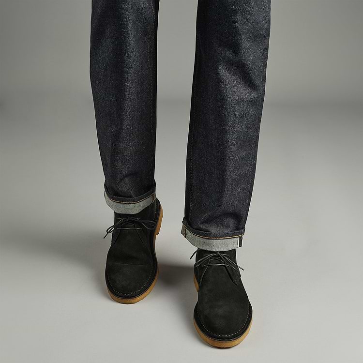 Pierre Hardy DESERT BOOTS ANTOINE Cuir De Veau Velours Noir