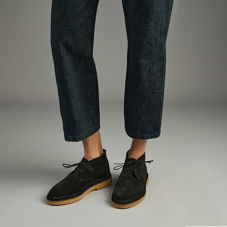 Pierre Hardy DESERT BOOTS ANTOINE Cuir De Veau Velours Noir