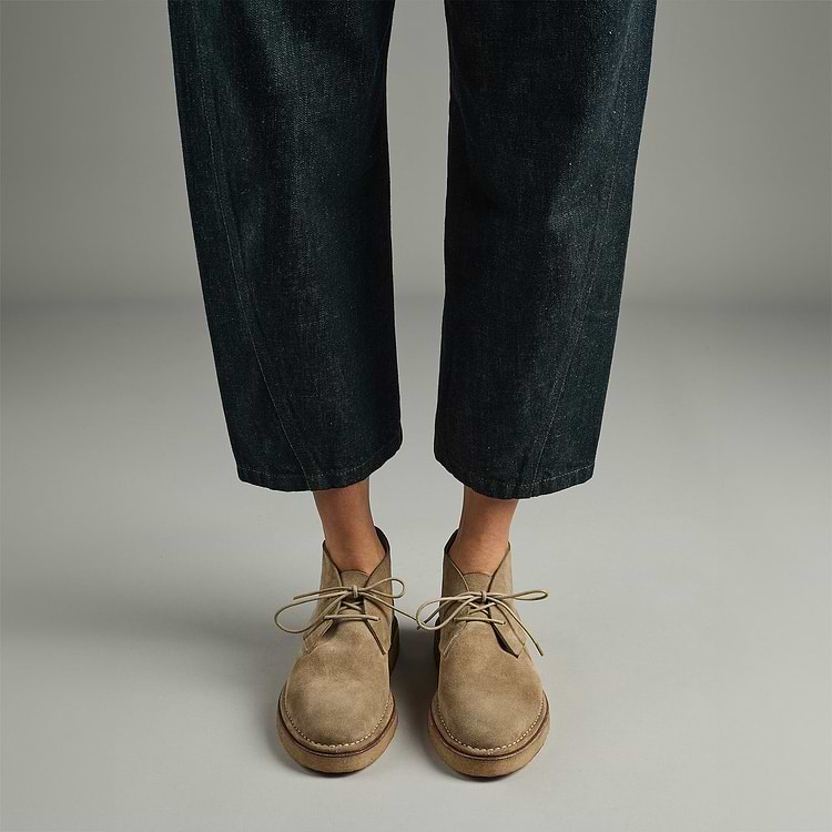 Pierre Hardy DESERT BOOTS ANTOINE Cuir De Veau Velours Sable