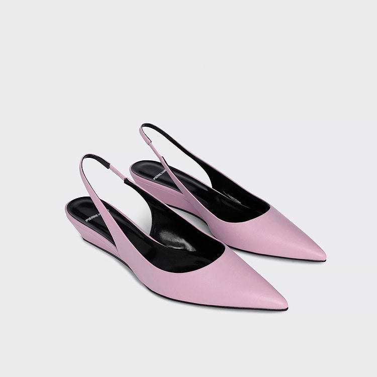 Pierre Hardy ESCARPIN SLINGBACK AMBER Cuir De Chevreau Rose