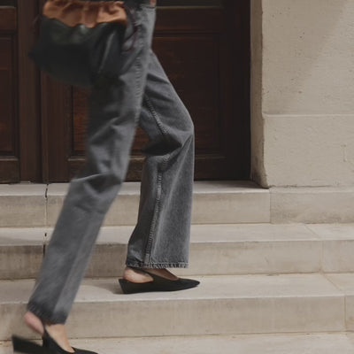 Pierre Hardy ESCARPIN SLINGBACK AMBER Cuir De Veau Froissé Craie