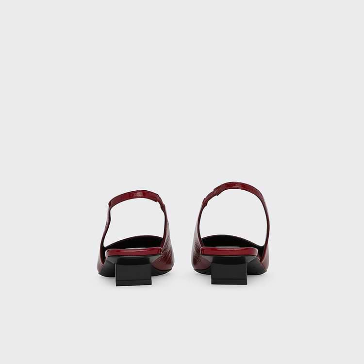 Pierre Hardy ESCARPIN SLINGBACK STELLA Cuir De Chevreau Verni Rouge