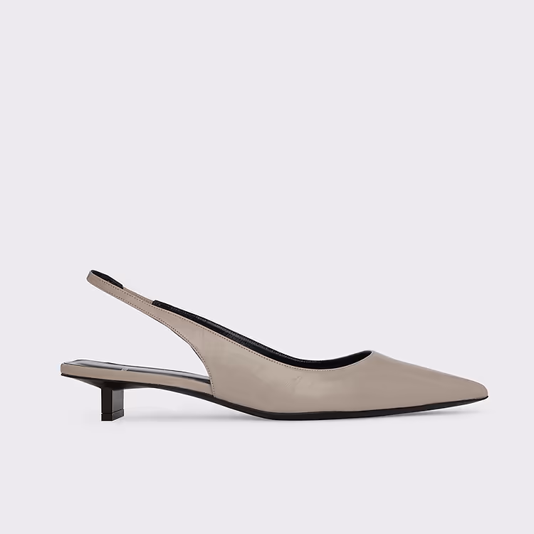 pierre hardy ESCARPIN SLINGBACK STELLA Cuir de veau craquelé craie