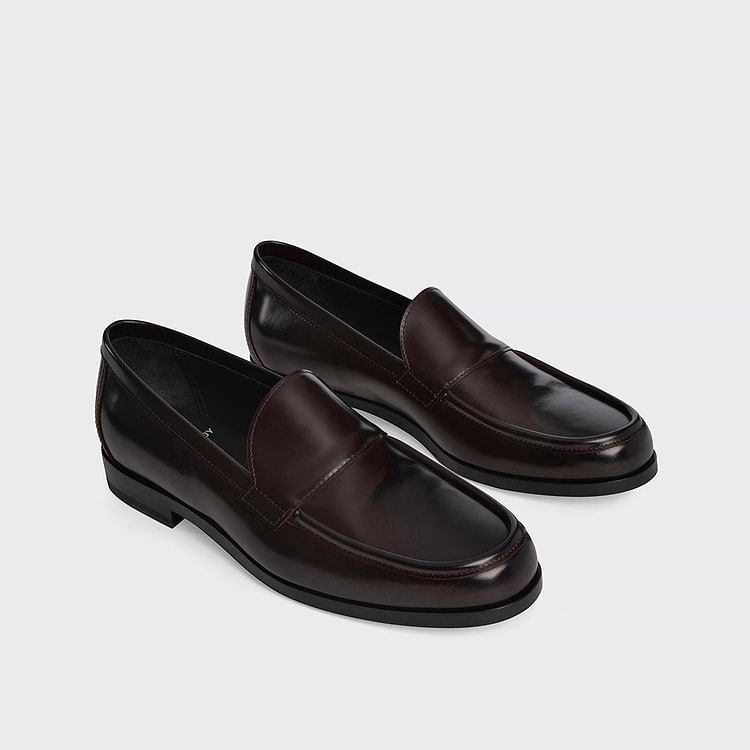 Pierre Hardy MOCASSIN HARDY Cuir De Veau Glacé Bordeaux