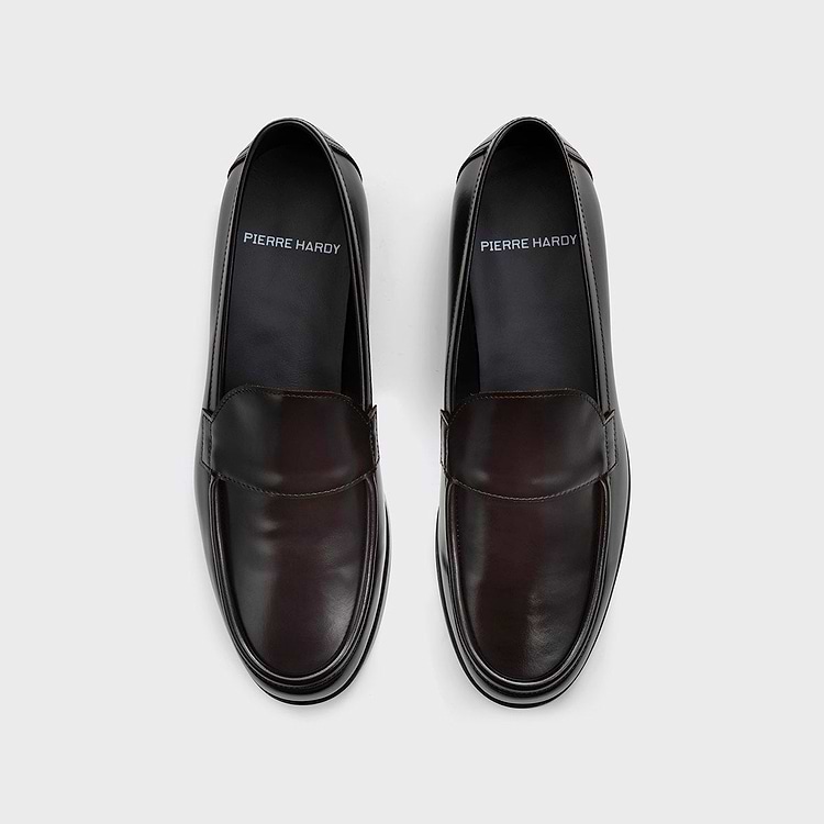 Pierre Hardy MOCASSIN HARDY Cuir De Veau Glacé Bordeaux