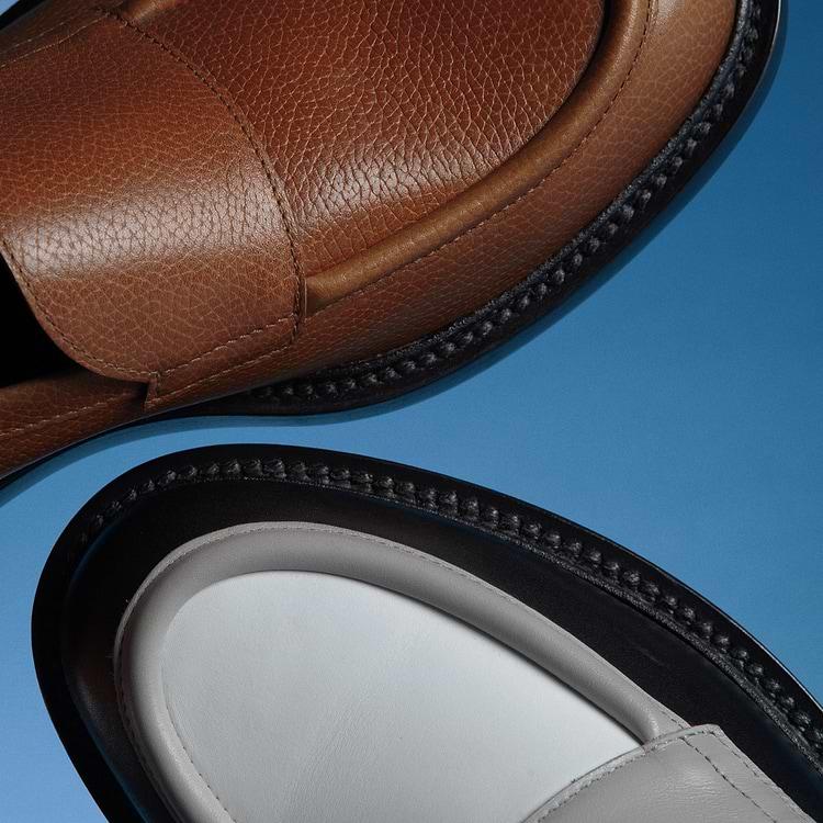 Pierre Hardy MOCASSIN JOHN Cuir De Veau Grainé Cognac