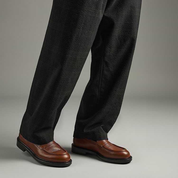 Pierre Hardy MOCASSIN JOHN Cuir De Veau Grainé Cognac