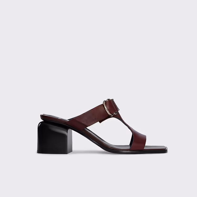 pierre hardy MULE À TALON ISOLA RIDER Cuir de veau bordeaux pierre hardy MULE À TALON ISOLA RIDER Cuir de veau bordeaux