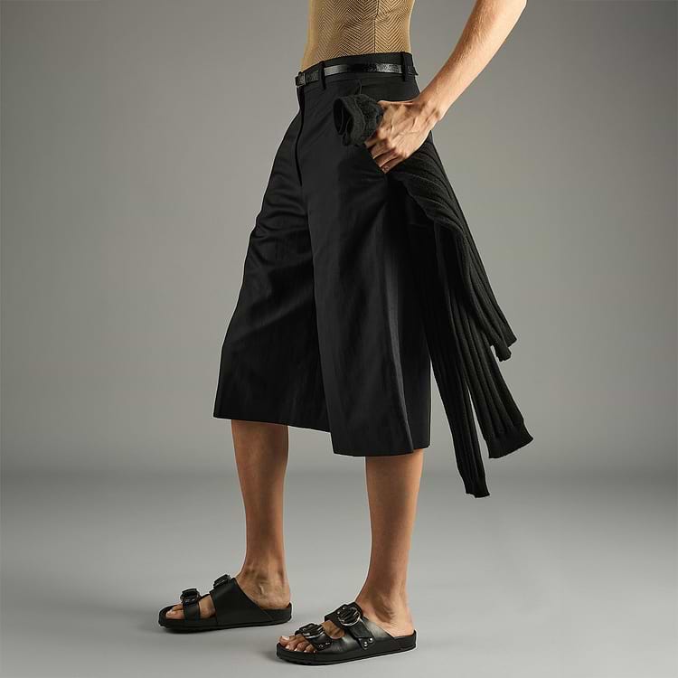 Pierre Hardy MULE PLATE BEACH RIDER Cuir De Veau Noir