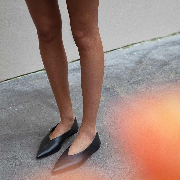 Pierre Hardy BALLERINE VITESSE Cuir D'agneau Noir