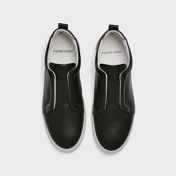 Pierre Hardy BASKETS SLIDER Cuir De Veau Noir