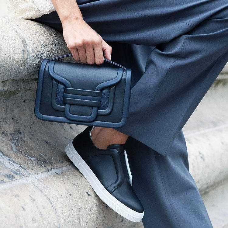 Pierre Hardy BASKETS SLIDER Cuir De Veau Noir