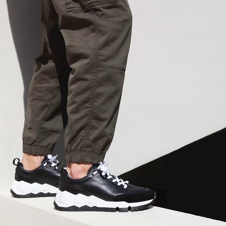 Pierre Hardy BASKETS STREET LIFE Cuir De Veau Noir