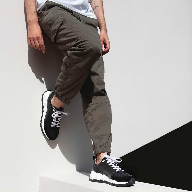 Pierre Hardy BASKETS STREET LIFE Cuir De Veau Noir