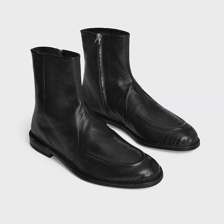 Pierre Hardy BOTTINES NOTO Cuir De Kangourou Noir
