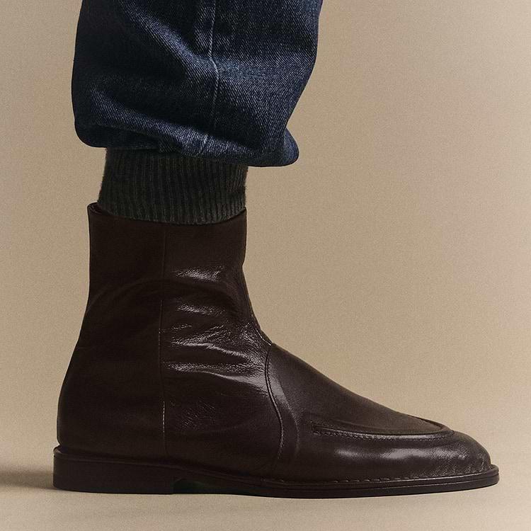 Pierre Hardy BOTTINES NOTO Cuir De Kangourou Noir