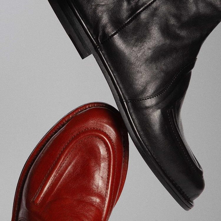 Pierre Hardy BOTTINES NOTO Cuir De Kangourou Noir