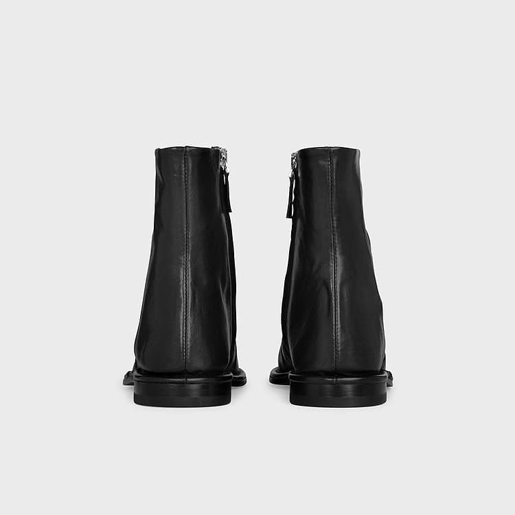 Pierre Hardy BOTTINES NOTO Cuir De Kangourou Noir