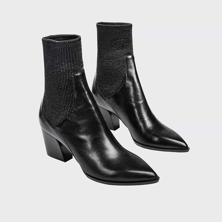 Pierre Hardy BOTTINES RODEO Cuir De Chevreau Noir