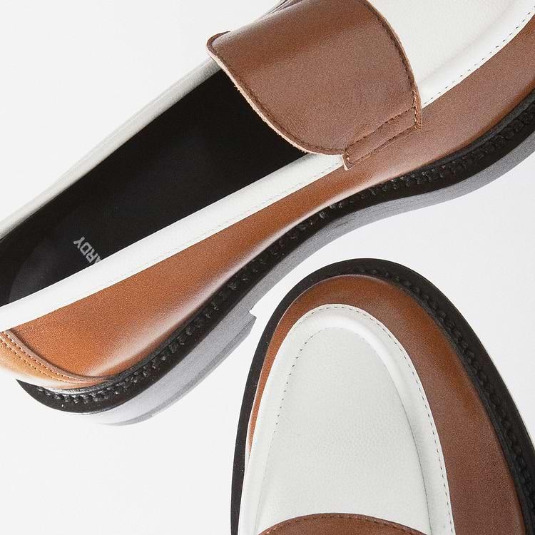 Pierre Hardy MOCASSIN JOHN Cuir De Chèvre Camel