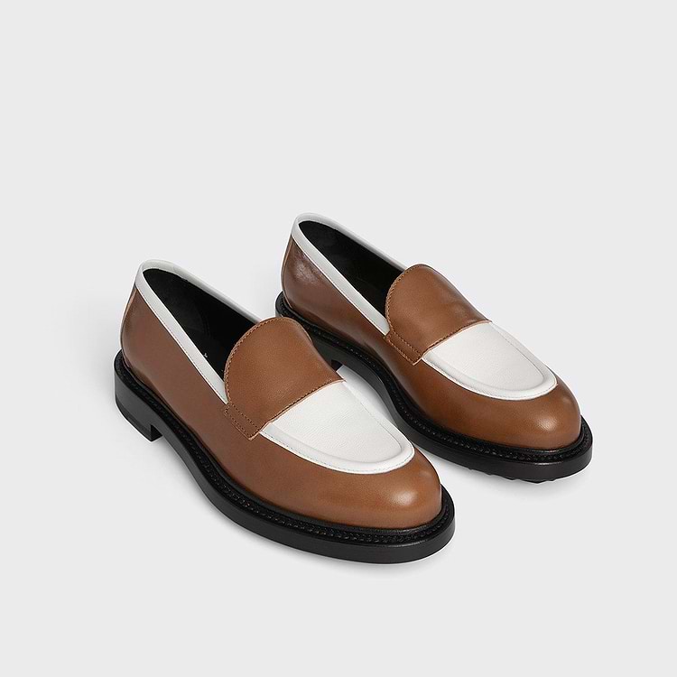 Pierre Hardy MOCASSIN JOHN Cuir De Chèvre Camel