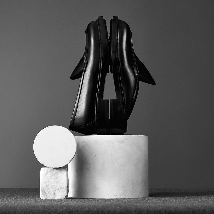 Pierre Hardy MOCASSIN JOHN Cuir De Veau Noir