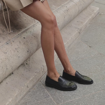 Pierre Hardy MOCASSIN NOTO Cuir De Kangourou Noir