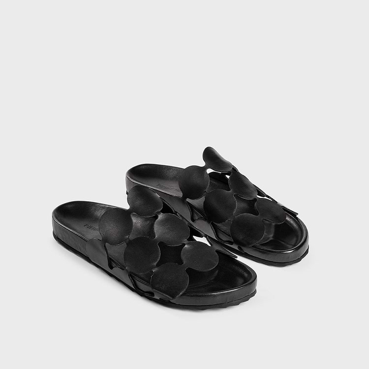 Pierre Hardy MULE BULLES Cuir De Veau Noir