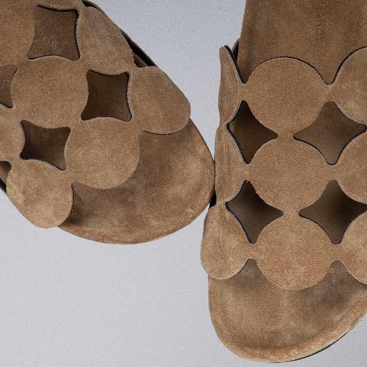 Pierre Hardy MULE BULLES Cuir De Veau Sable