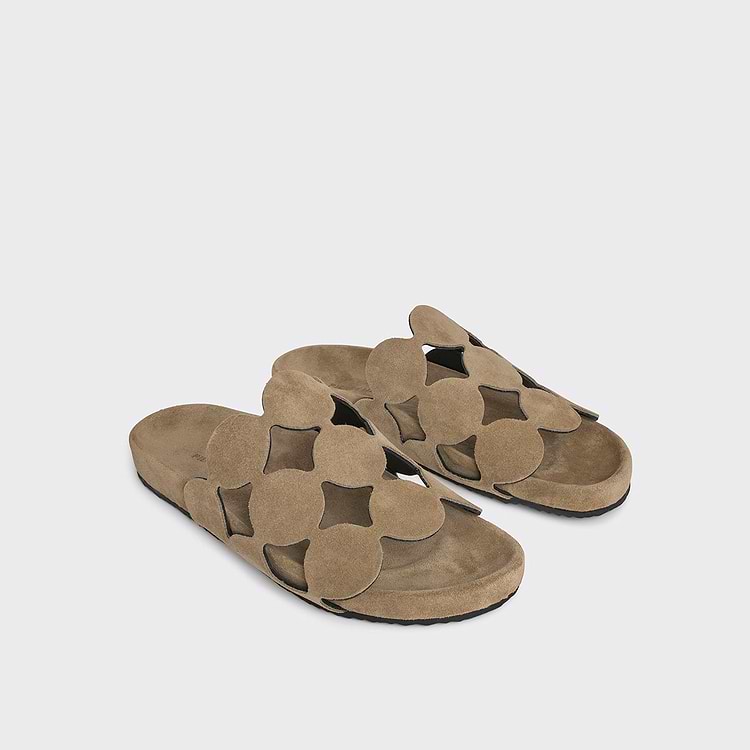 Pierre Hardy MULE BULLES Cuir De Veau Sable