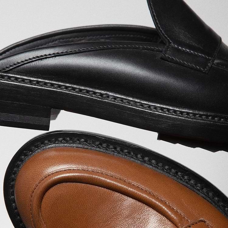 Pierre Hardy MULE JOHN Cuir De Chèvre Cognac