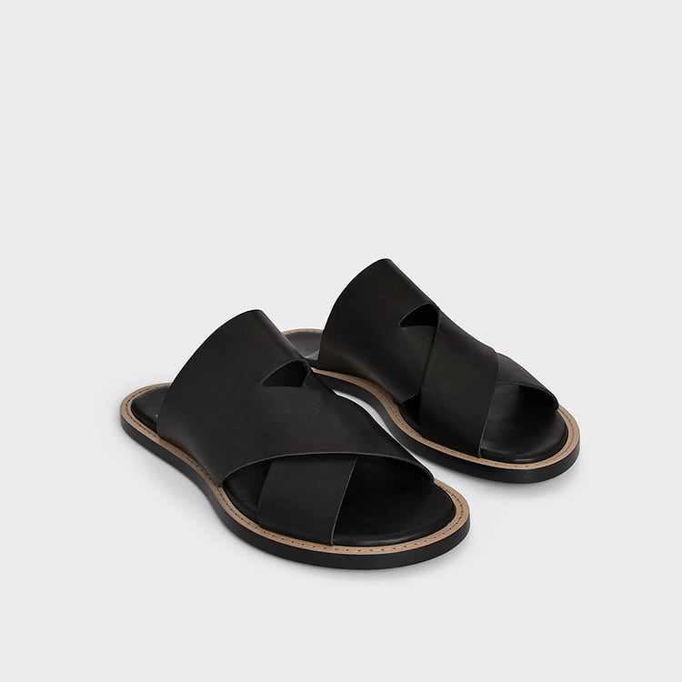Pierre Hardy MULE VEDRA Cuir De Veau Noir