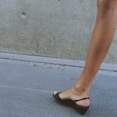 Pierre Hardy SANDALE AMBER Cuir De Chevreau Noir