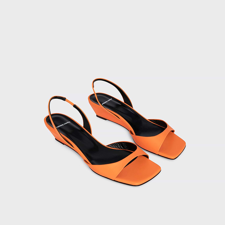 Pierre Hardy SANDALE AMBER Cuir De Chevreau Orange