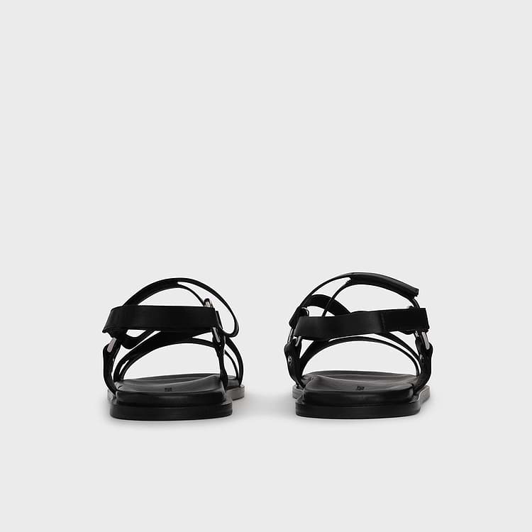 Pierre Hardy SANDALE SLIM RIDER Cuir De Veau Noir