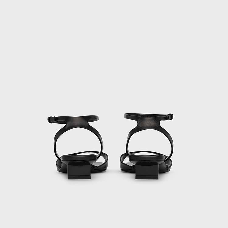 Pierre Hardy SANDALE STELLA Cuir De Chevreau Noir