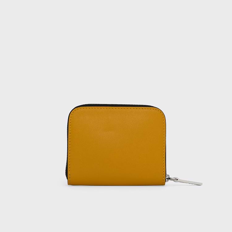 Pierre Hardy PORTE MONNAIE GINZA Cuir De Veau Jaune Et Noir