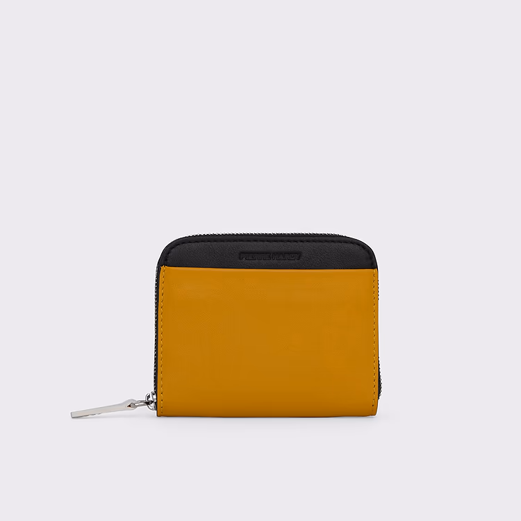 pierre hardy PORTE MONNAIE GINZA Cuir de veau jaune et noir