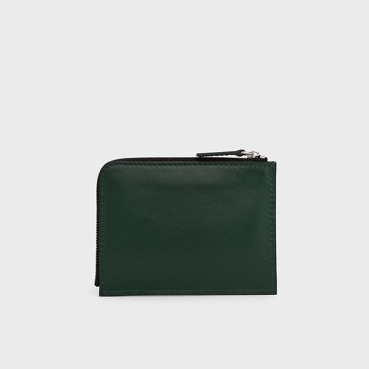 Pierre Hardy PORTE MONNAIE VALOIS Cuir De Veau Vert Et Noir