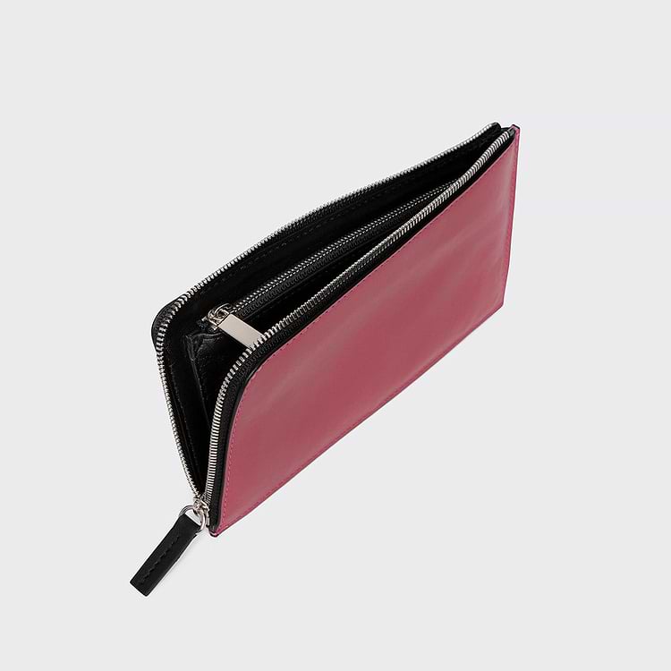 Pierre Hardy PORTEFEUILLE PALATINE Cuir De Veau Fruits Rouge Et Noir