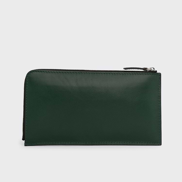 Pierre Hardy PORTEFEUILLE PALATINE Cuir De Veau Vert Et Noir