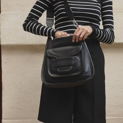 Pierre Hardy PORTEFEUILLE PALATINE Toile Enduite Cube Blanc Et Cuir De Chevreau Grainé Blanc