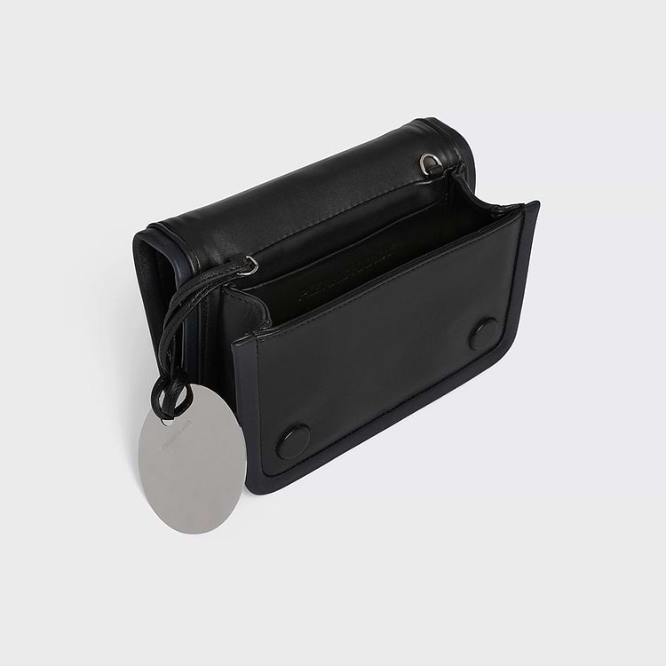 Pierre Hardy SAC À MAIN ALPHA Cuir D'agneau Bleu Marine Et Noir